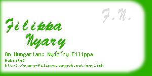 filippa nyary business card